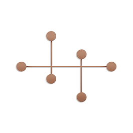 Wallity Dama-C Gancho de Pared de Metal Cobrizo
